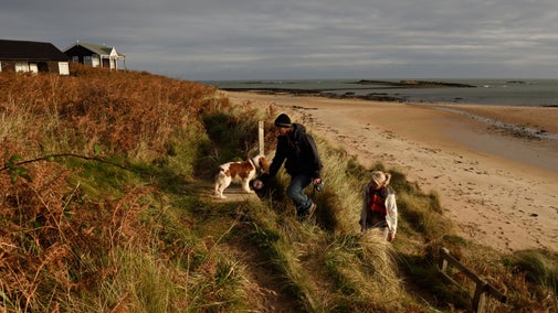 Visitors at the Northumberland Coast
